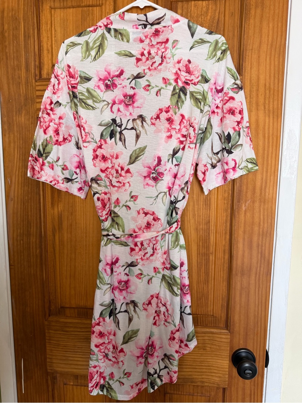 Show Me Your MuMu Pink Floral Midi Wrap Dress - Picture 3 of 8